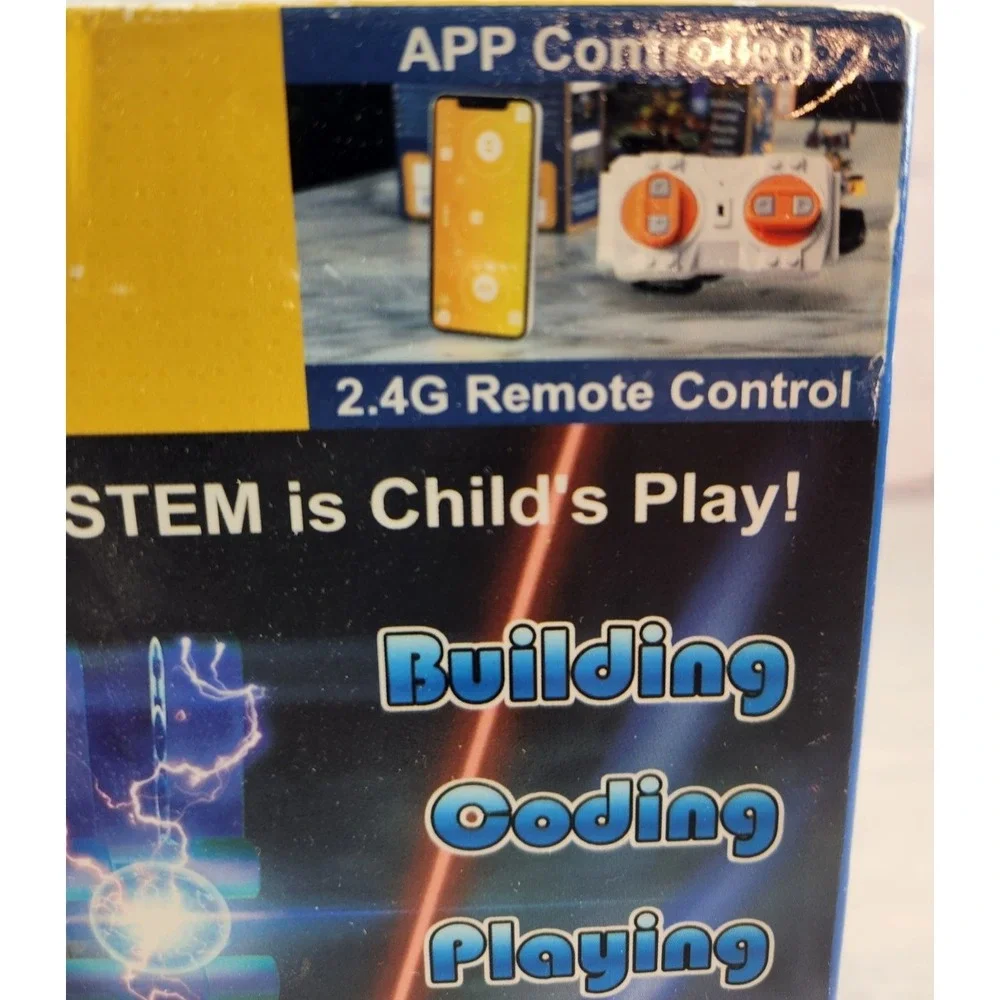 WALLBOT STEM AGES 7-12 468 PCS BUILD/CODE/PLAY ROBOT REMOTE CONTROL INVENTOR 2.4